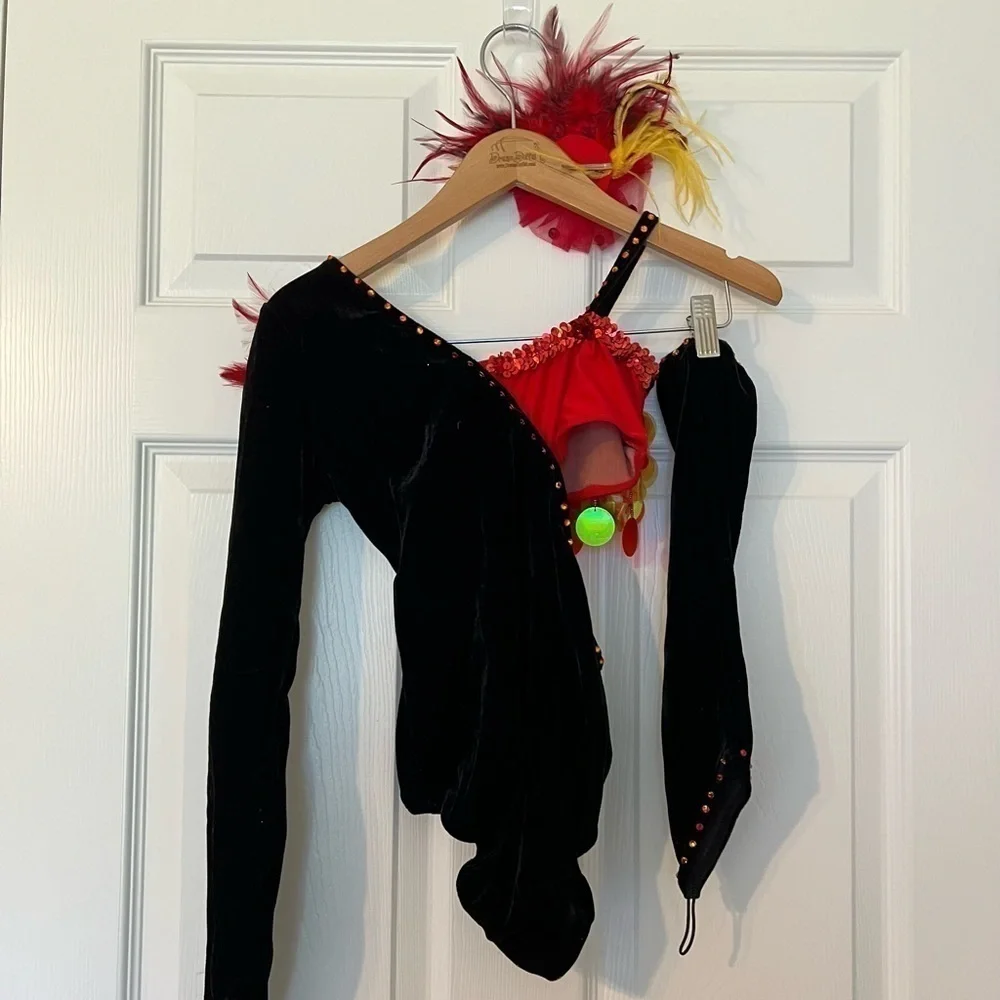 Glamour Costumes Jazz Tap Musical Theater Dance Competition Solo Costume Latin